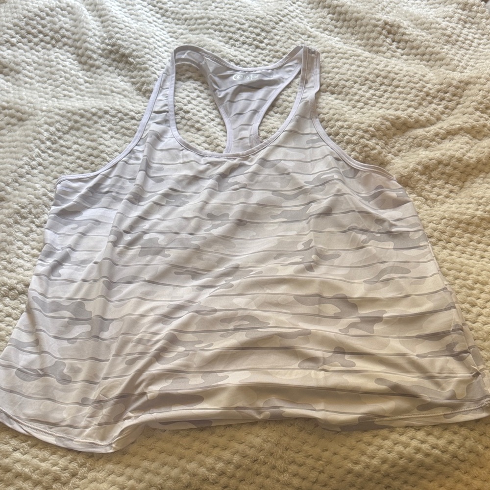 ZYIA White Camo Tank Top XXXL